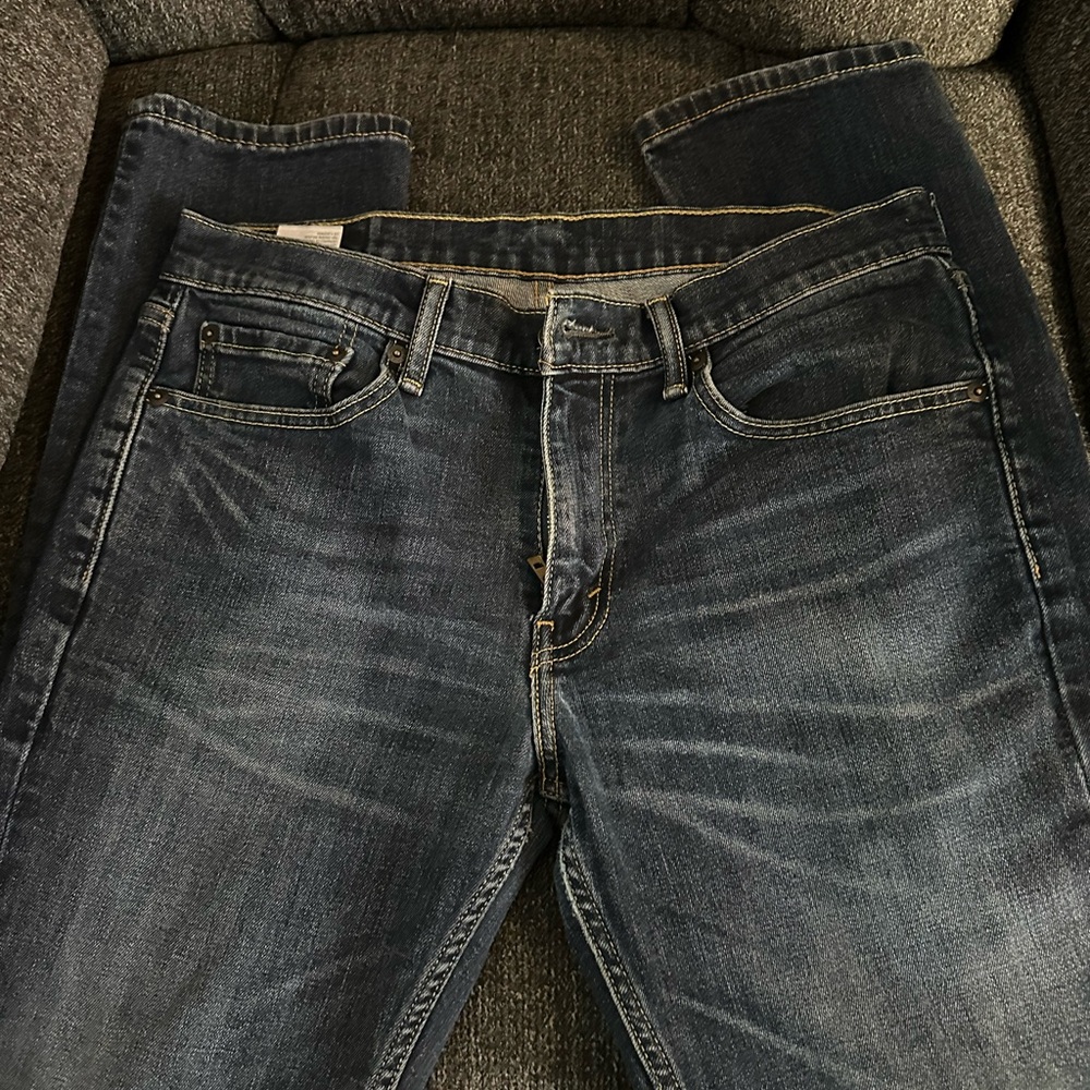 Levi's Dark Blue Straight Leg Jeans